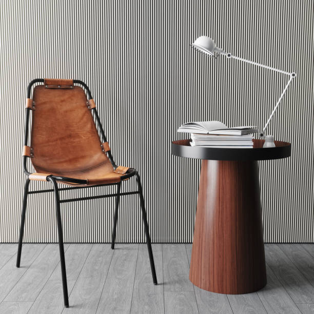 Contemporary Living Room With Chair And Side Table