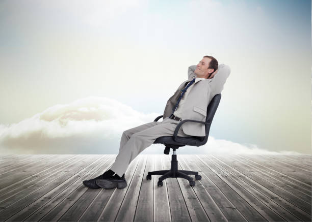 istock Businessman sitting on chair 847085254