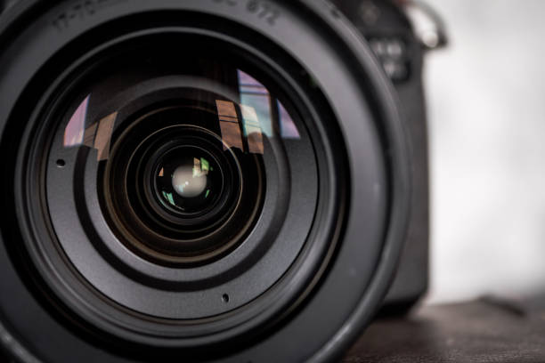 istock Close up of the camera lens. 847085392