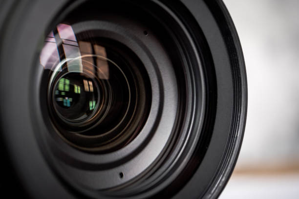 istock Close up of the camera lens. 847085402