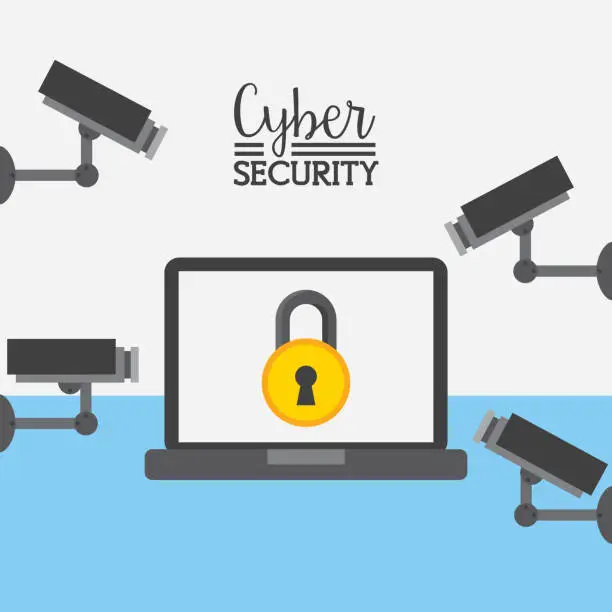 Vector illustration of cyber security