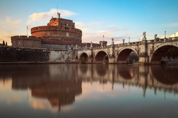 istock Castel Sant'Angelo reflected in the Tevere 847089918