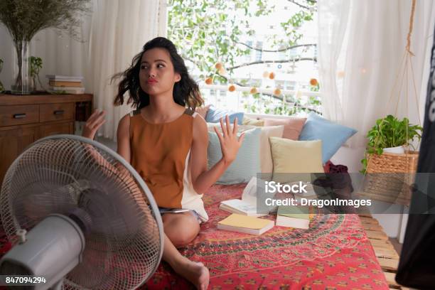 Too Hot At Home Stock Photo - Download Image Now - Heat - Temperature, Summer, Weather