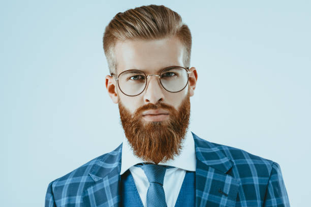 istock man in eyeglasses with stylish hairstyle 847101410