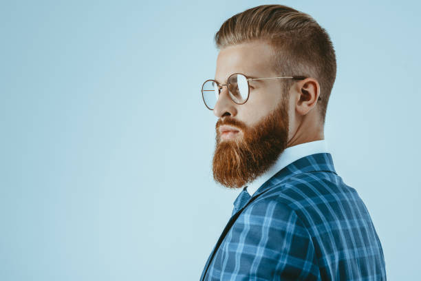istock man in eyeglasses with stylish hairstyle 847108612