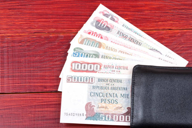 istock Argentinian money in the black wallet 847109586