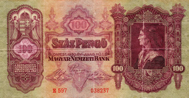 istock Old Hungarian banknote Magyar, 100 pengo. 847109850