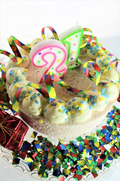 istock An image of a birthday cake - 21st birthday 847110568