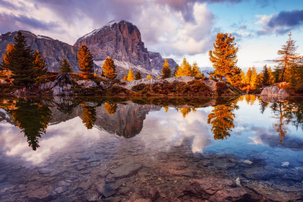 istock Mountain reflecting in a mirror lake 847116650