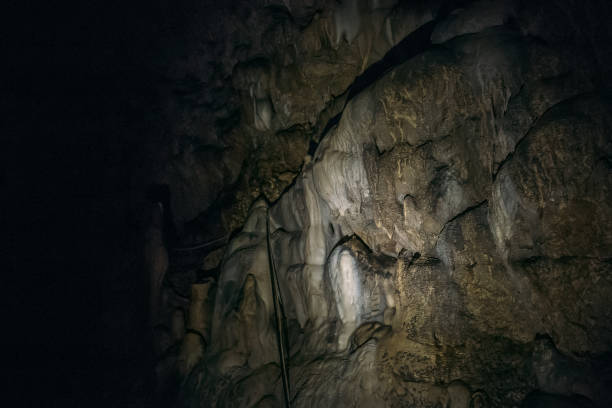 istock Lime formations on the walls of cave 847117326