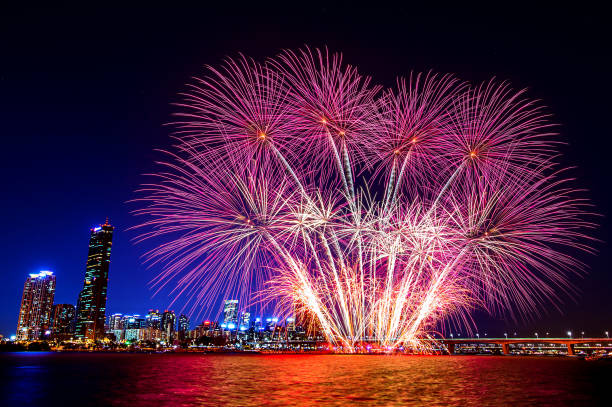 istock Fireworks display in South Korea. 847125360