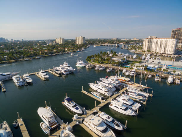 istock Boats floating in Fort Lauderdale bay 847125426