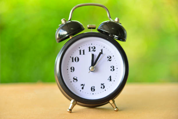 istock Close up vintage clock on blur background. 847138808