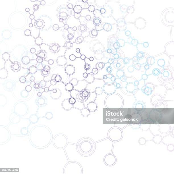 Vector Network Background For Presentation Connect Concept Stock Illustration - Download Image Now