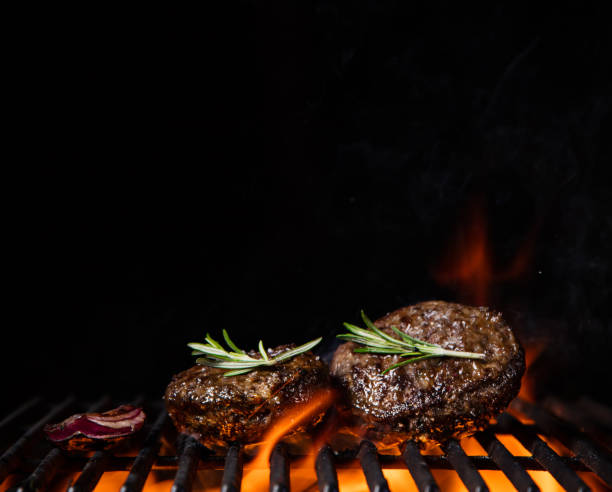 istock Beef steaks on the grill with flames 847149218