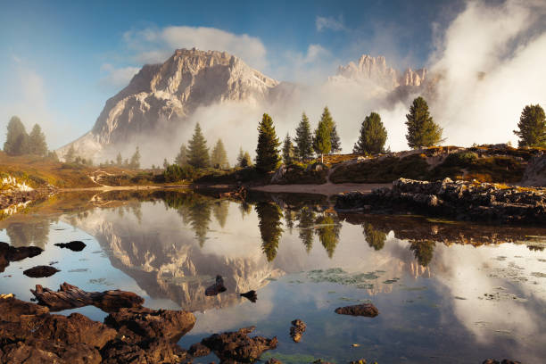 istock Mountain reflecting in a mirror lake 847156130