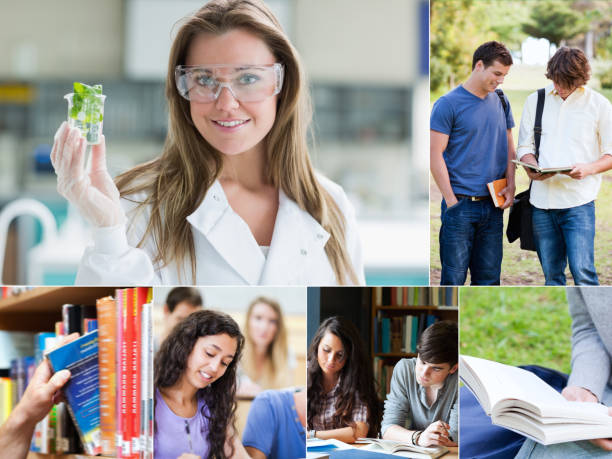 istock Collage of pictures with various students 847159954