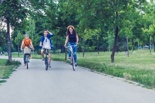 istock Riding bicycle is pleasure for us 847165600