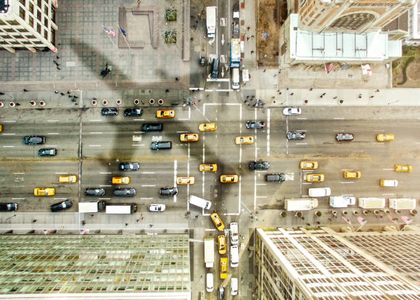 istock Airplane over New York City 847168000