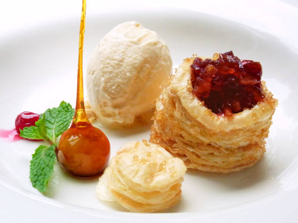 caramel apple in Christmas dessert