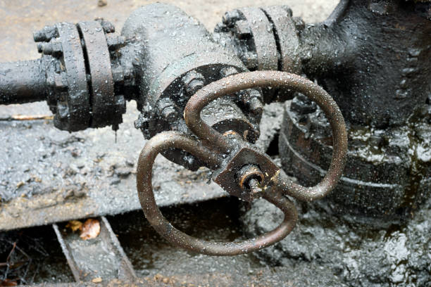 istock Oil pumps in the mountains 847173584