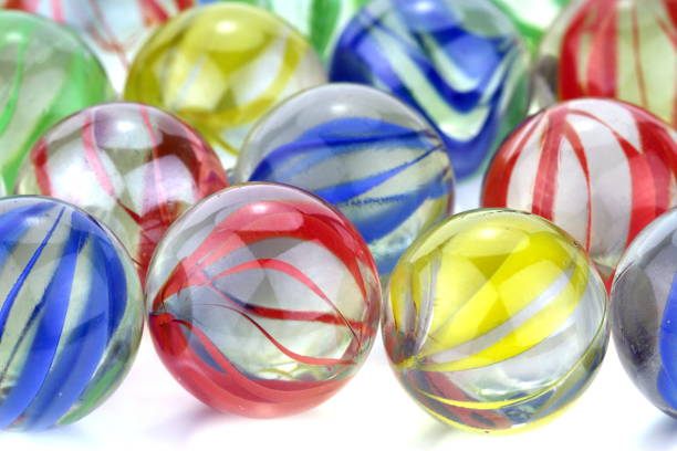 istock Colorful glass marbles. 847176066