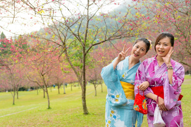 istock female traveler standing on cherry blossom park 847176940