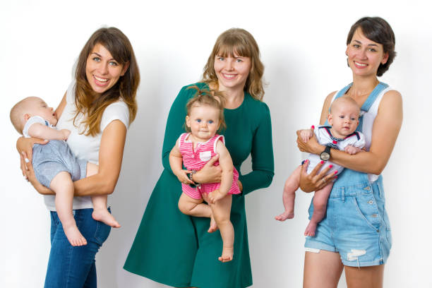 istock three happy girlfriends mother with their children 847183464