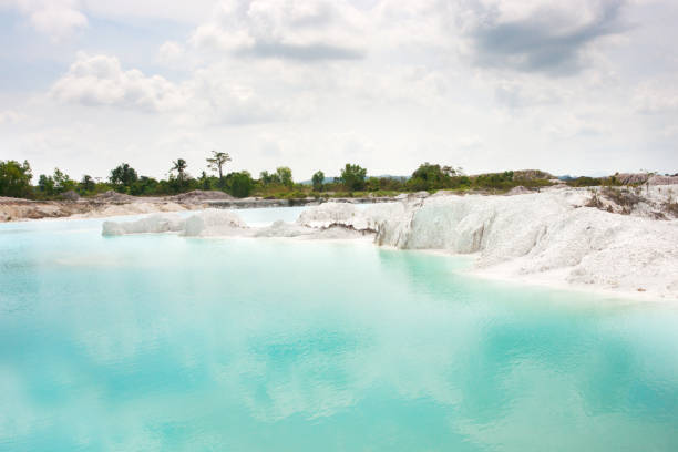 istock Blue lake Kaolin in Belitung Island. 847183660
