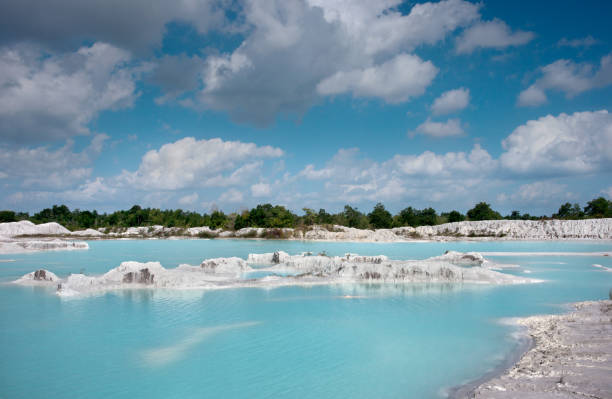 istock Blue lake Kaolin in Belitung Island. 847184308