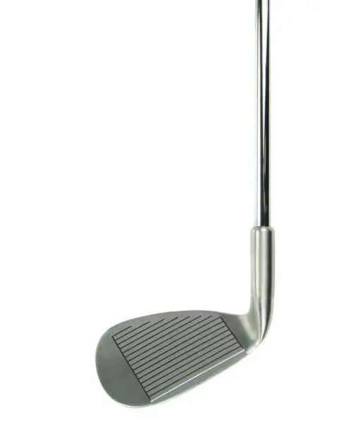 Golf club on white background