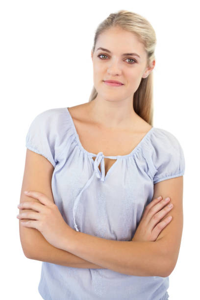 istock Smiling woman crossing her arms 847188286