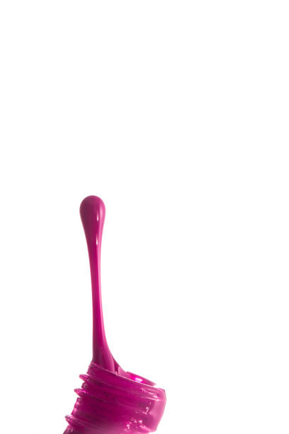 istock Spilled pink nail polish 847197790
