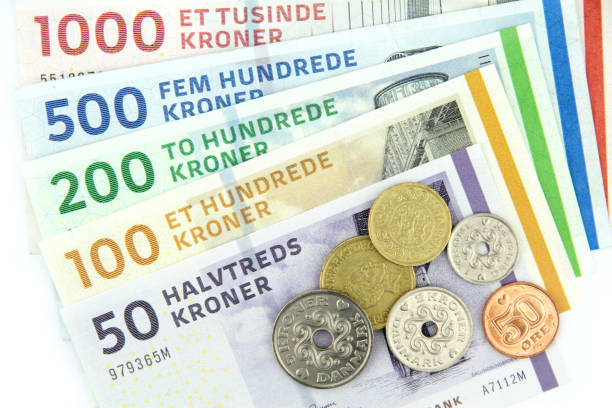 istock Danish kroner ( DKK ), coins and banknotes. 847198186