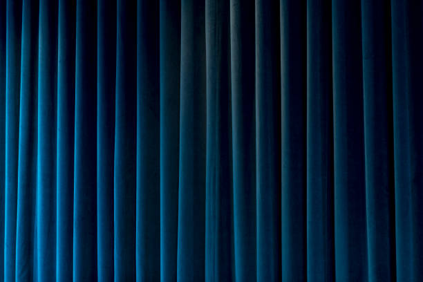 Blue Curtain for Theater Themes and Backgrounds