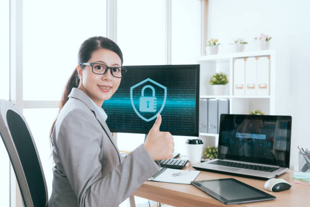 istock woman rights working on information safety company 847207940