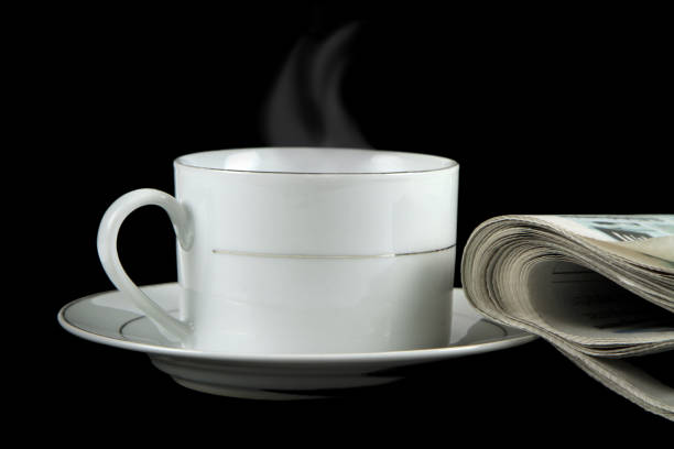istock Hot coffee and newspaper 847213050