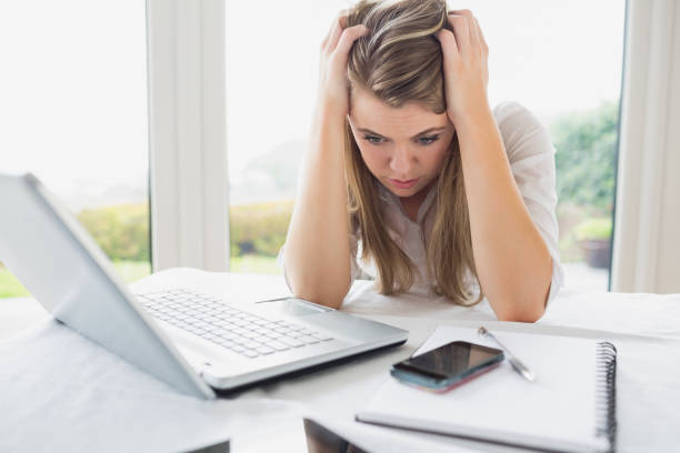 istock Stressed out businesswoman 847221418