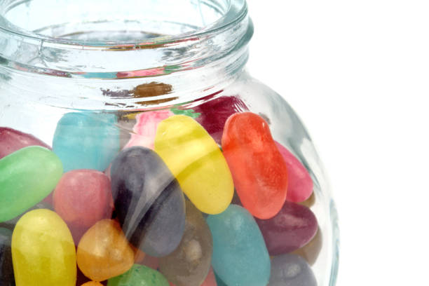 istock Colorful jelly beans in a jar 847227274