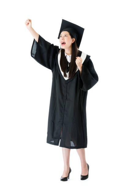 istock beauty cheerful female student getting graduation 847227454