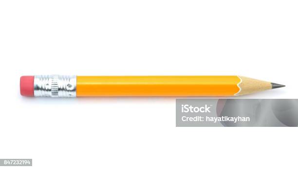 Lead Pencil Stock Photo - Download Image Now - Pencil, Cut Out, White Background