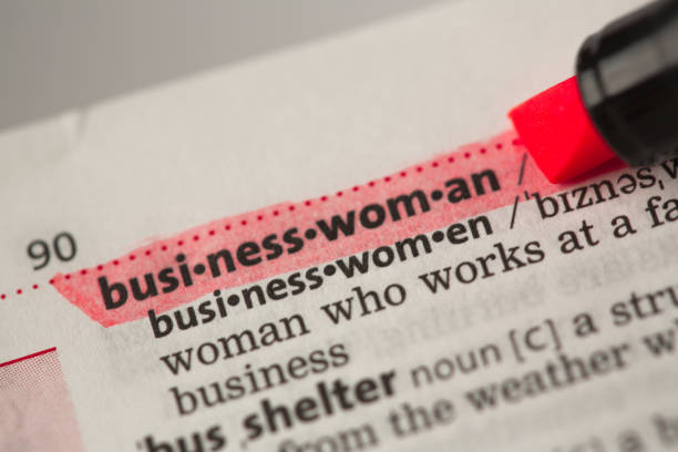 istock Businesswoman definition highlighted in red 847234242