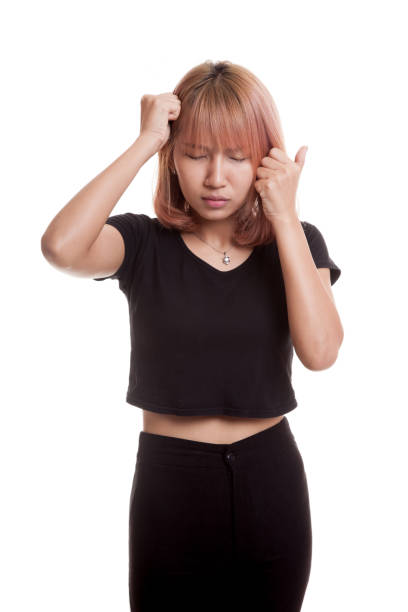 istock Young Asian woman got sick and  headache. 847241486