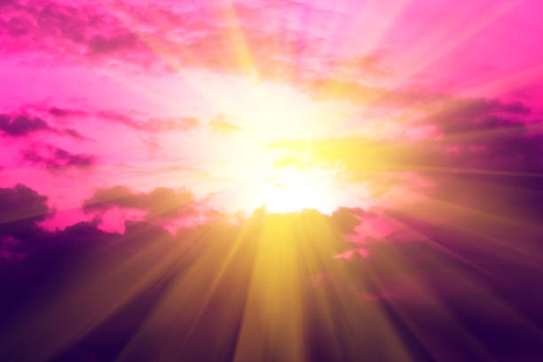 istock Beautiful light from the nature at sunset every day. 847242216