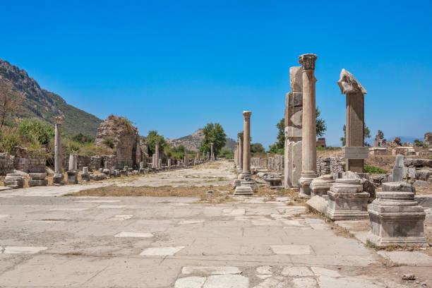 istock Arcadian Street (Harbor Street) in ancient Ephesus. Turkey 847248606