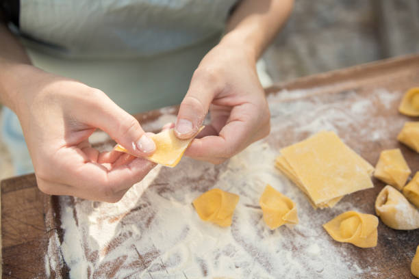 istock chef preparing handmade stuffed pasta tortellini 847248946
