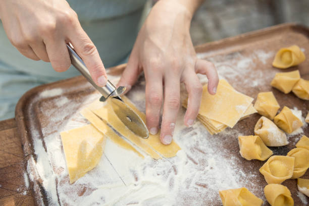 istock chef preparing handmade stuffed pasta tortellini 847249562