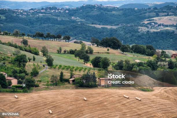 Summer Landscape Near Serramazzoni Stock Photo - Download Image Now - Agricultural Field, Agriculture, Color Image