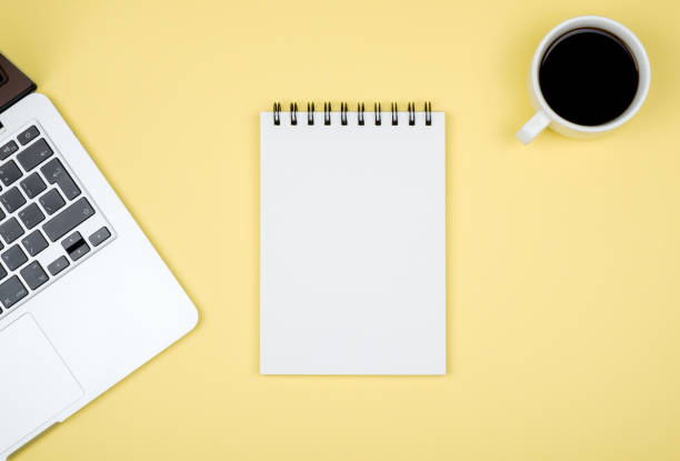 istock Blank writing pad for ideas and inspiration on colored background 847261526