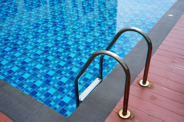 istock The swimming pool ladder 847272460